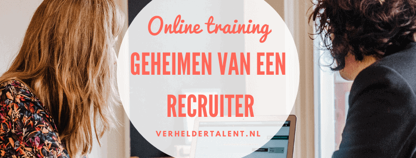 Online Training Geheimen Van Een Recruiter Verhelder Talent